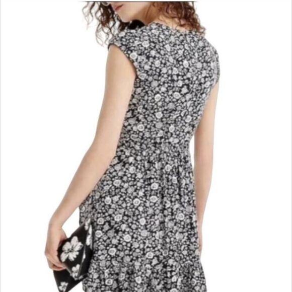 J.Crew Mercantile Floral Faux Wrap Mini Dress Size 0 - Picture 2 of 8